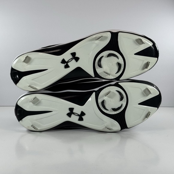 Under Armour Ignite Mid Metal Baseball Cleats Black 1246694-011 Men's Size 13 - Picture 7 of 10